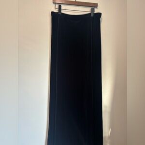 Tadashi vintage Black Velvet Maxi Skirt Size XL perfect  holiday long dress